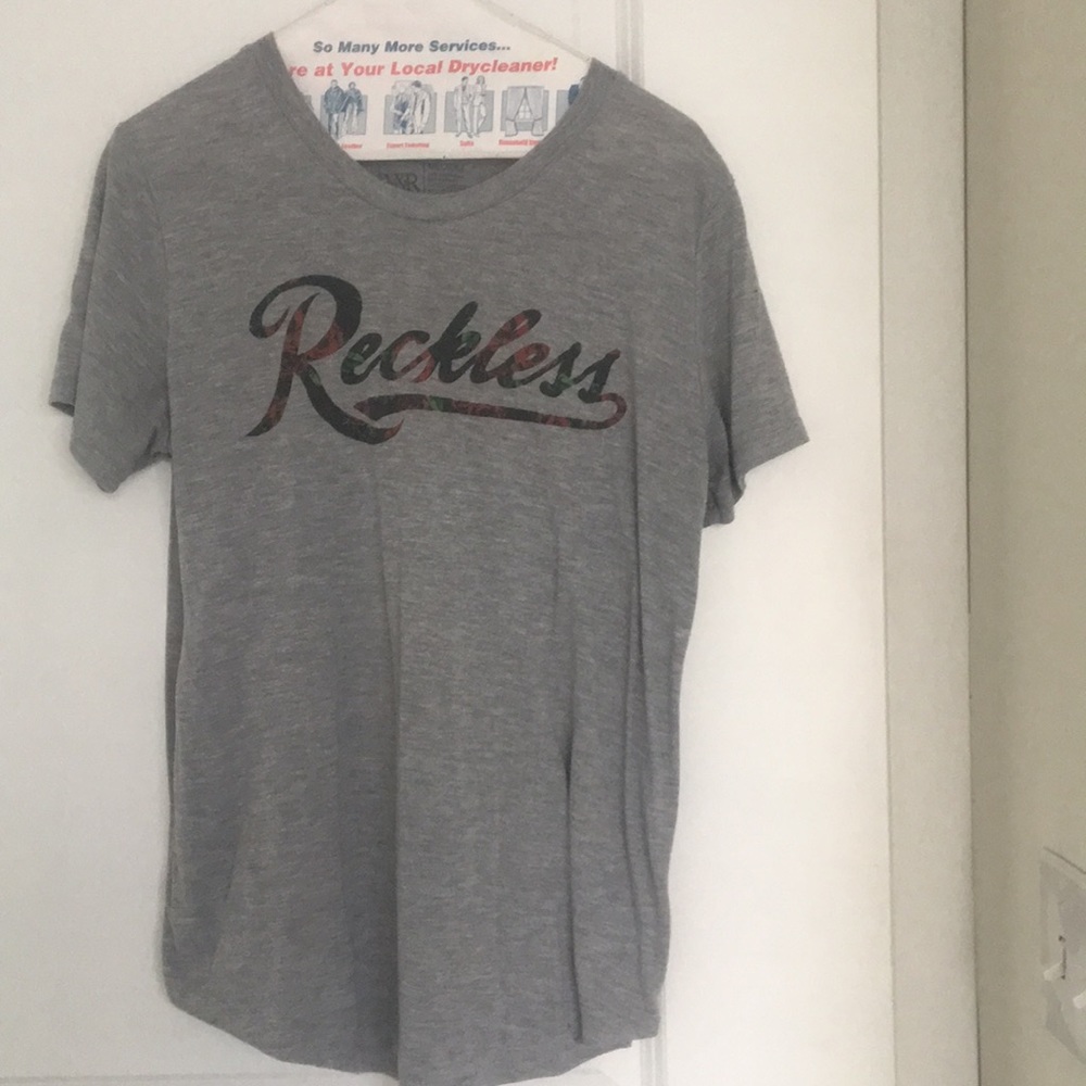 Grey reckless tee shirt